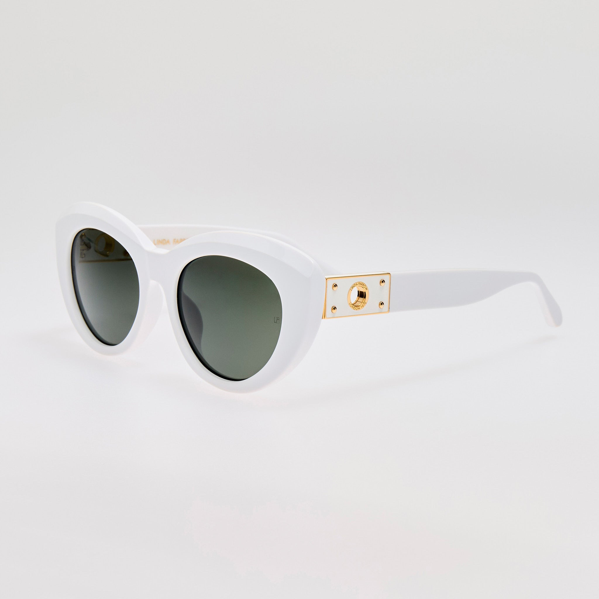 Anna Sunglasses in White - 3