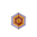 MARNI MARKET IRON HEXAGONAL FRUIT HOLDER WITH LILAC YELLOW AND BROWN PVC - 4