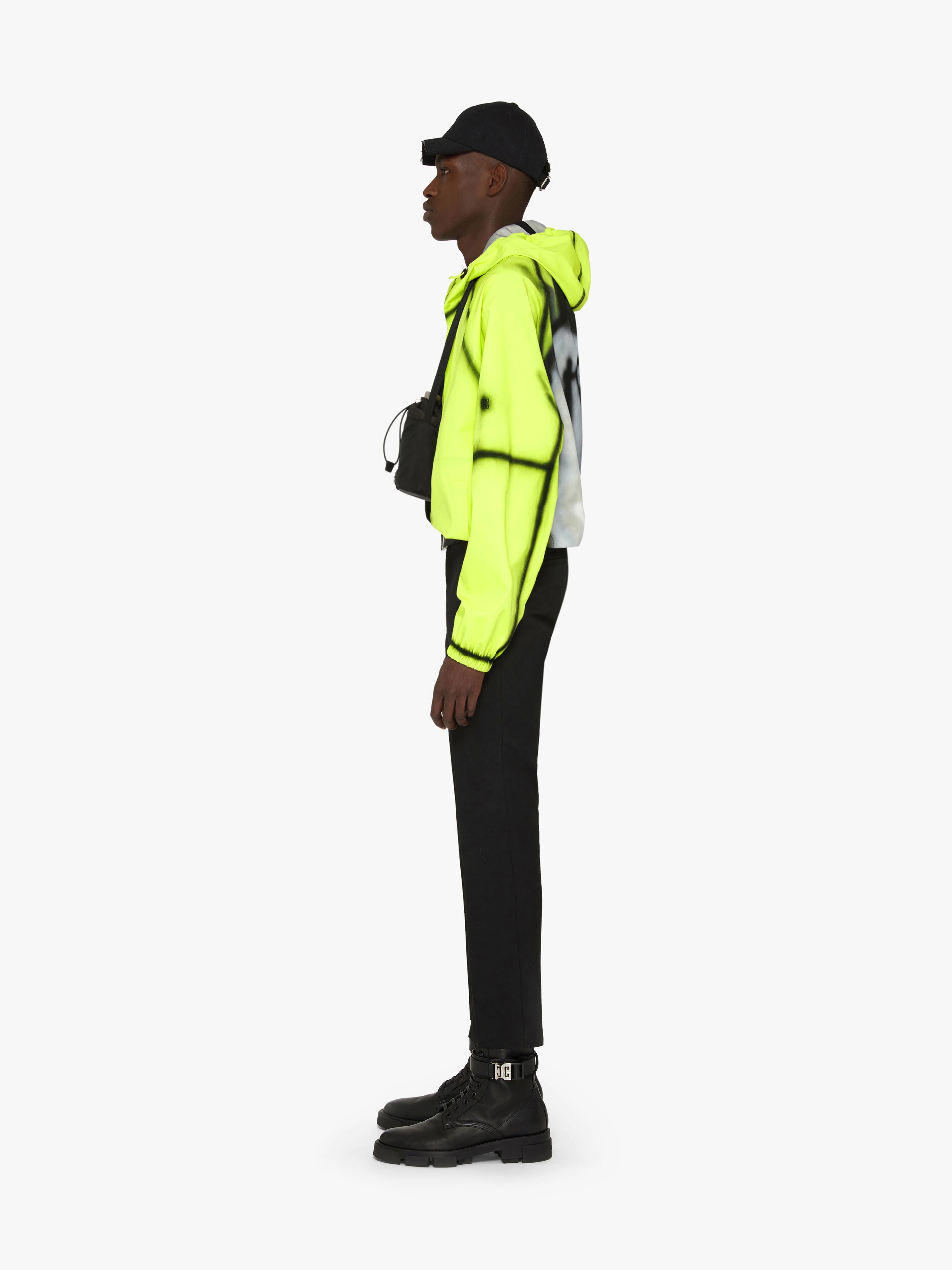 TAG EFFECT CLOWN PRINTED HOODED WINDBREAKER - 3