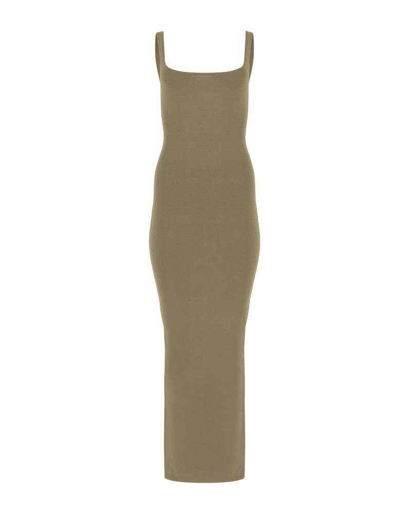 entire studios SQUARE NECK MAXI CORK - COTTON SPANDEX outlook