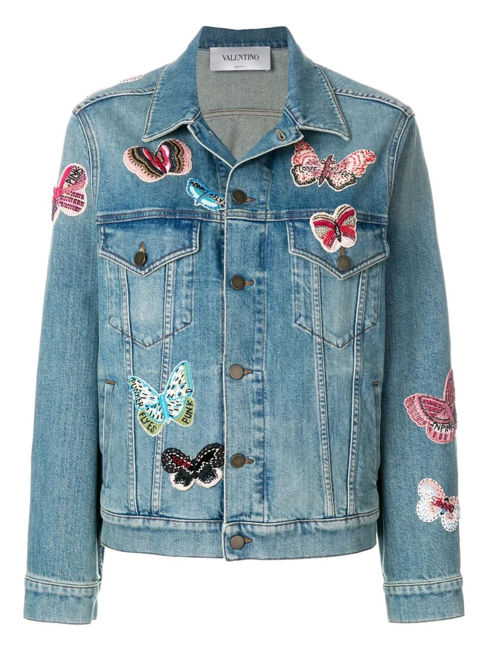 ジャケット [VALENTINO] Embroidered Denim Jacket Embroidered Denim Jacket for Woman in Denim | Valentino SA