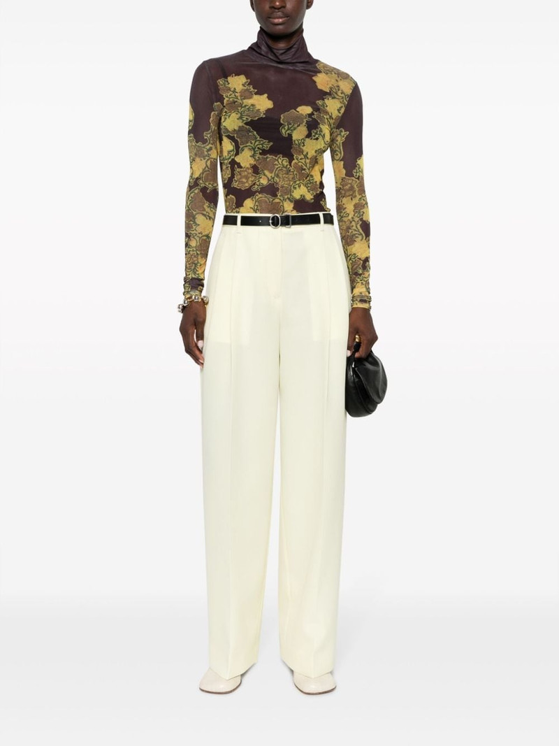 Jil Sander high-waisted flared trousers outlook