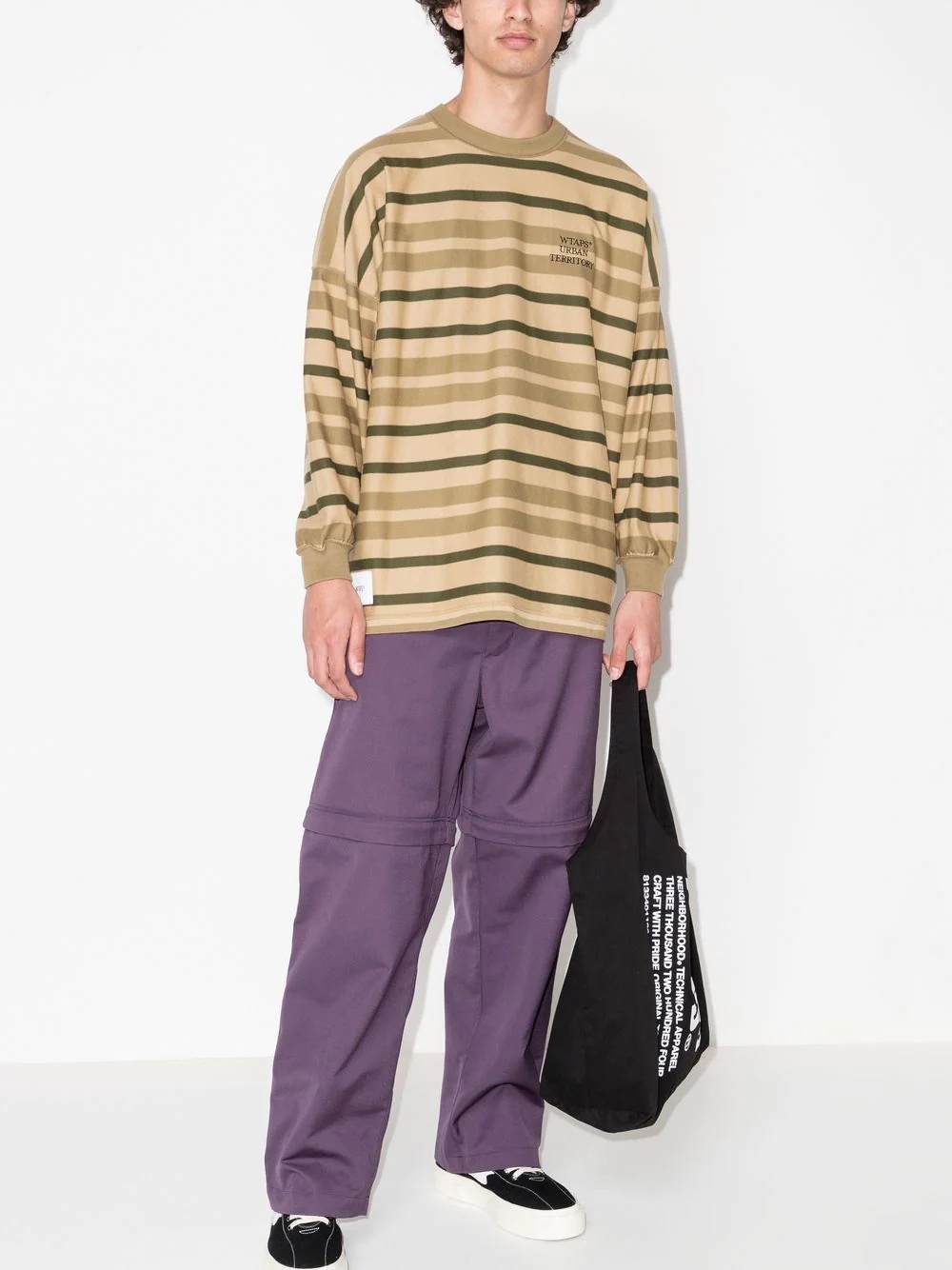 striped oversized sweatshirt - 2