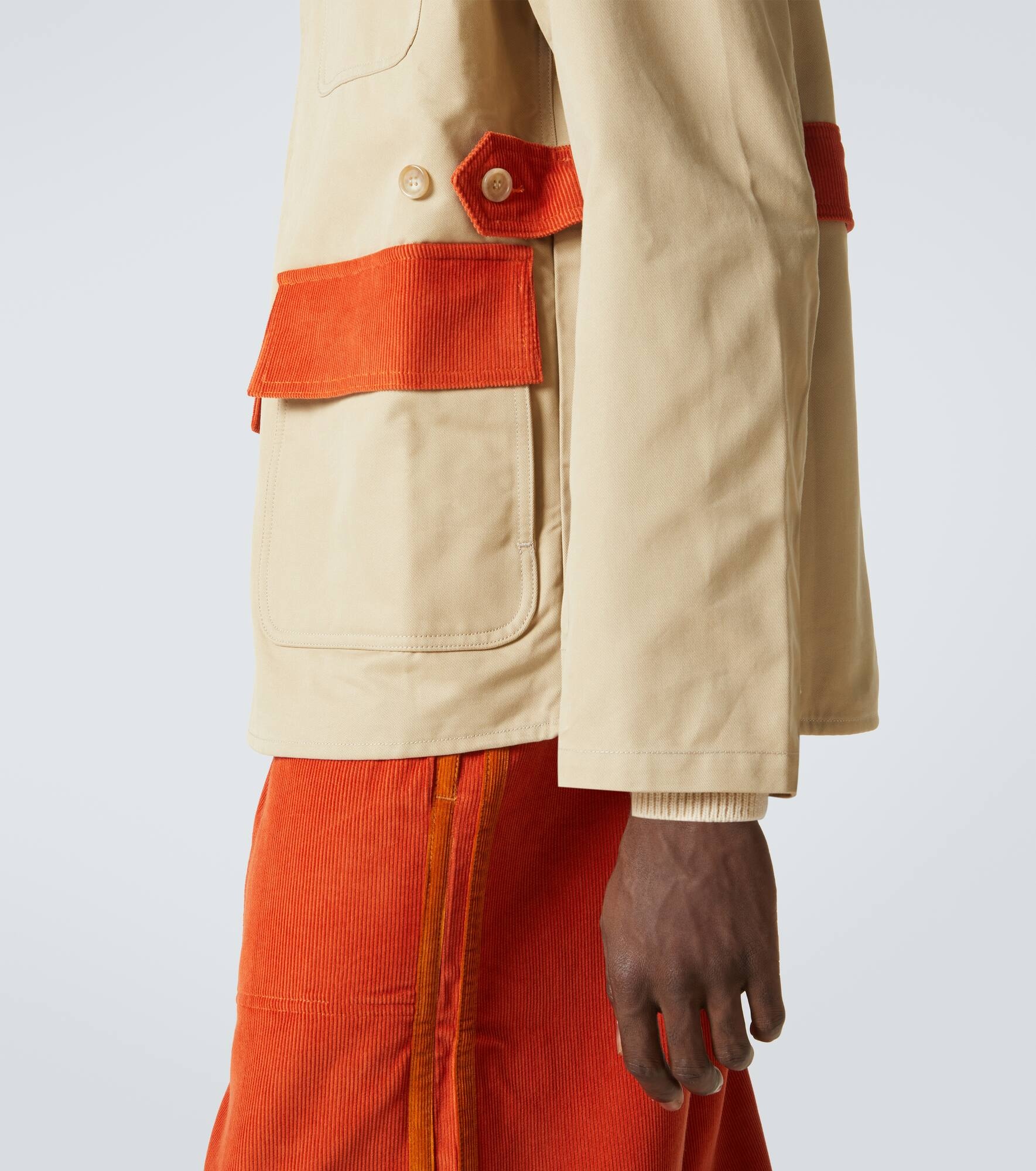 Cotton twill and corduroy jacket - 7