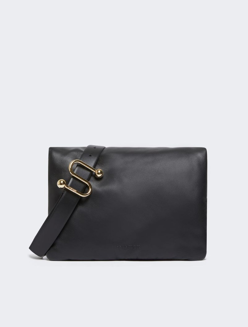 Padded nappa-leather Soffy Bag - black 1