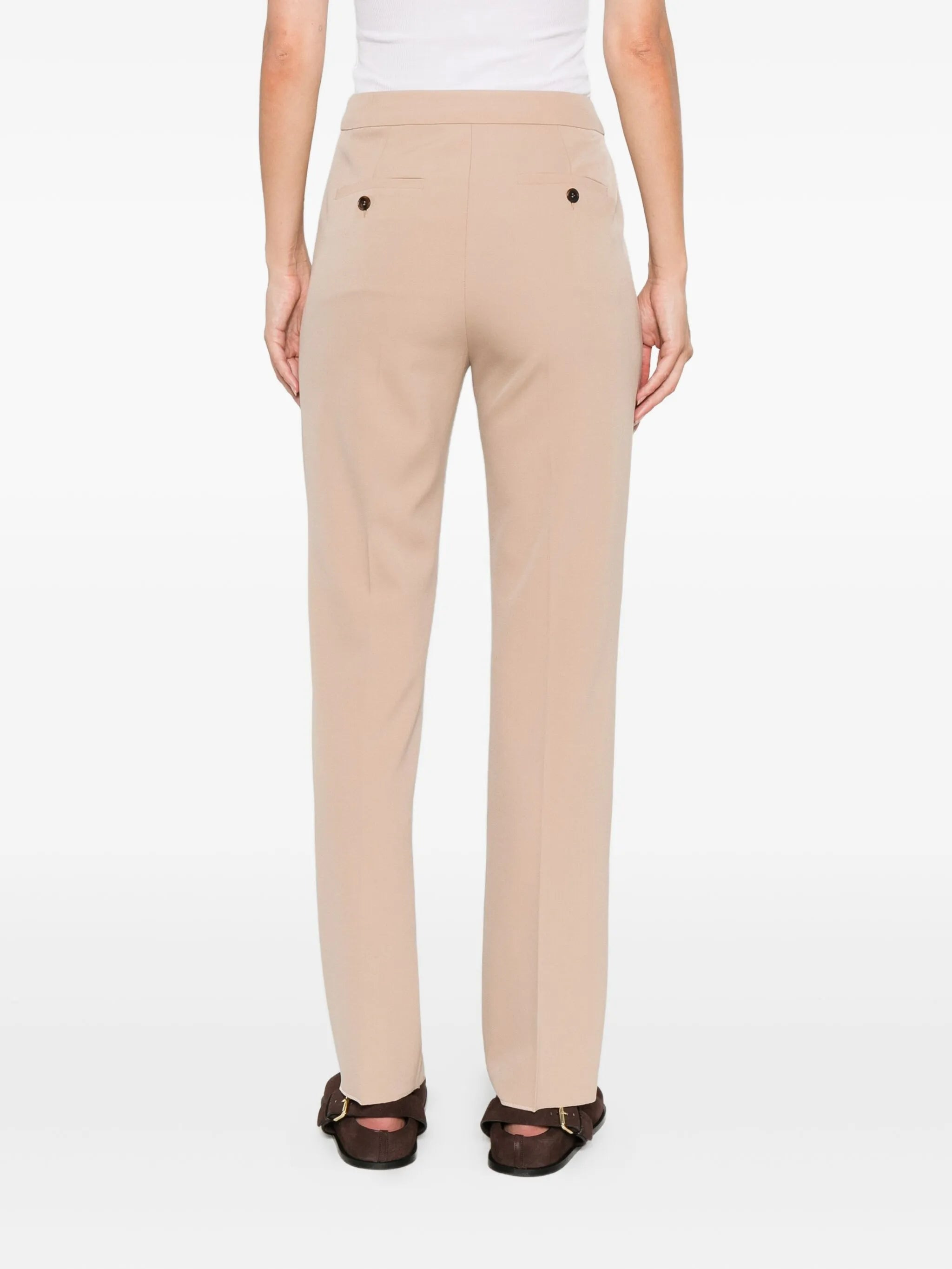 Max Mara Pocket Unfinished-hem Trousers - 4