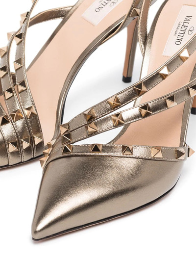 Valentino Rockstud 105mm slingback pumps outlook