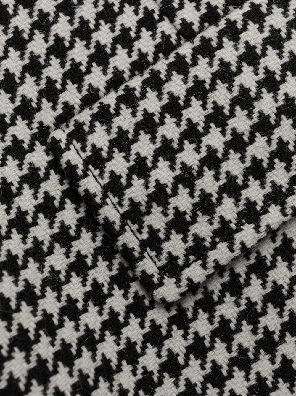 single-breasted houndstooth coat - 6