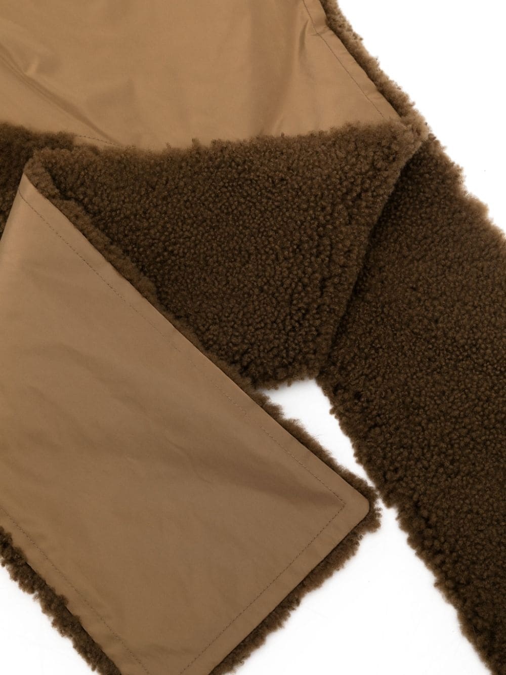 shearling-trimmed hat - 2