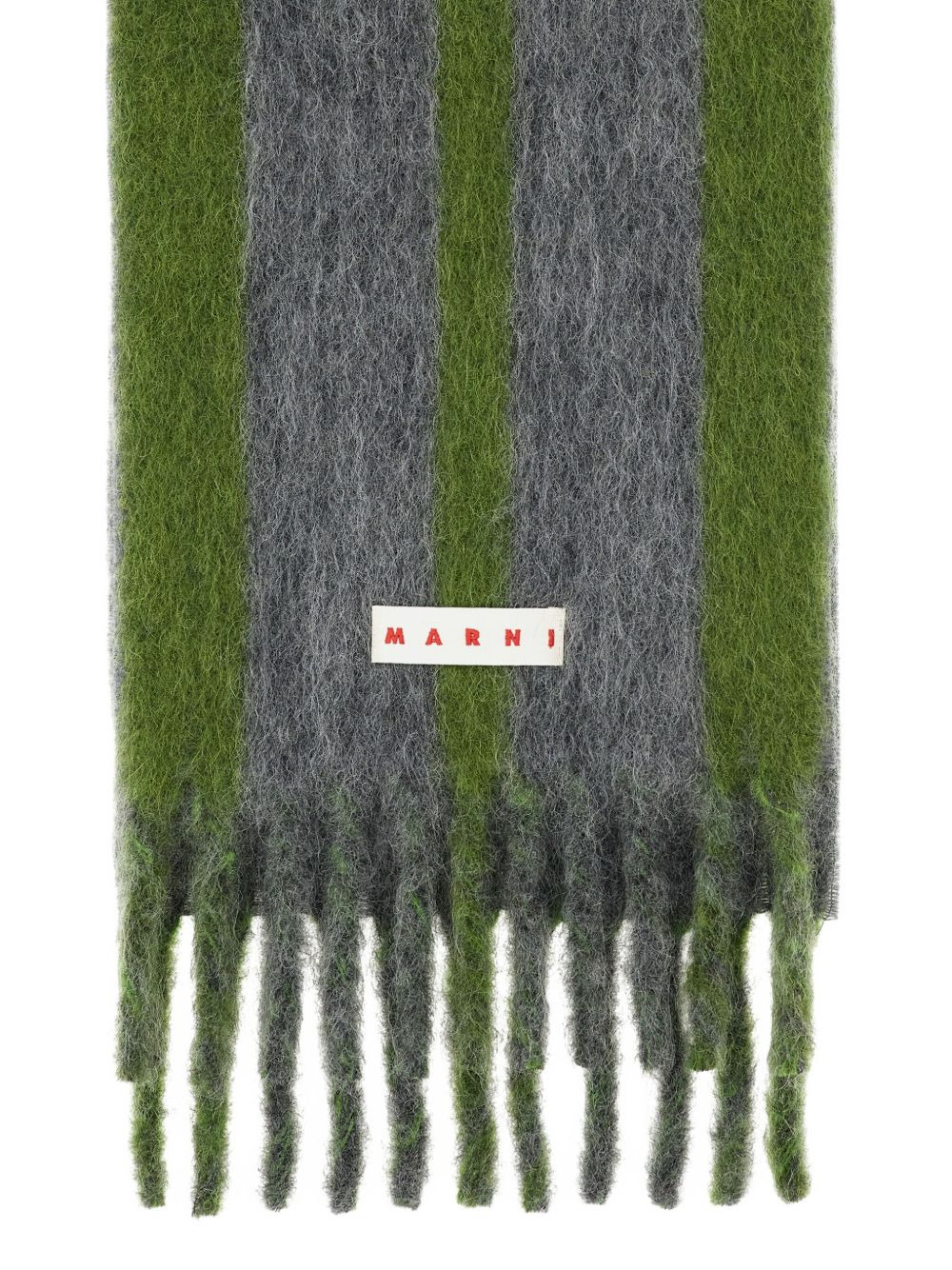 Marni Men Contrasting Double Stripe Scarf - 2