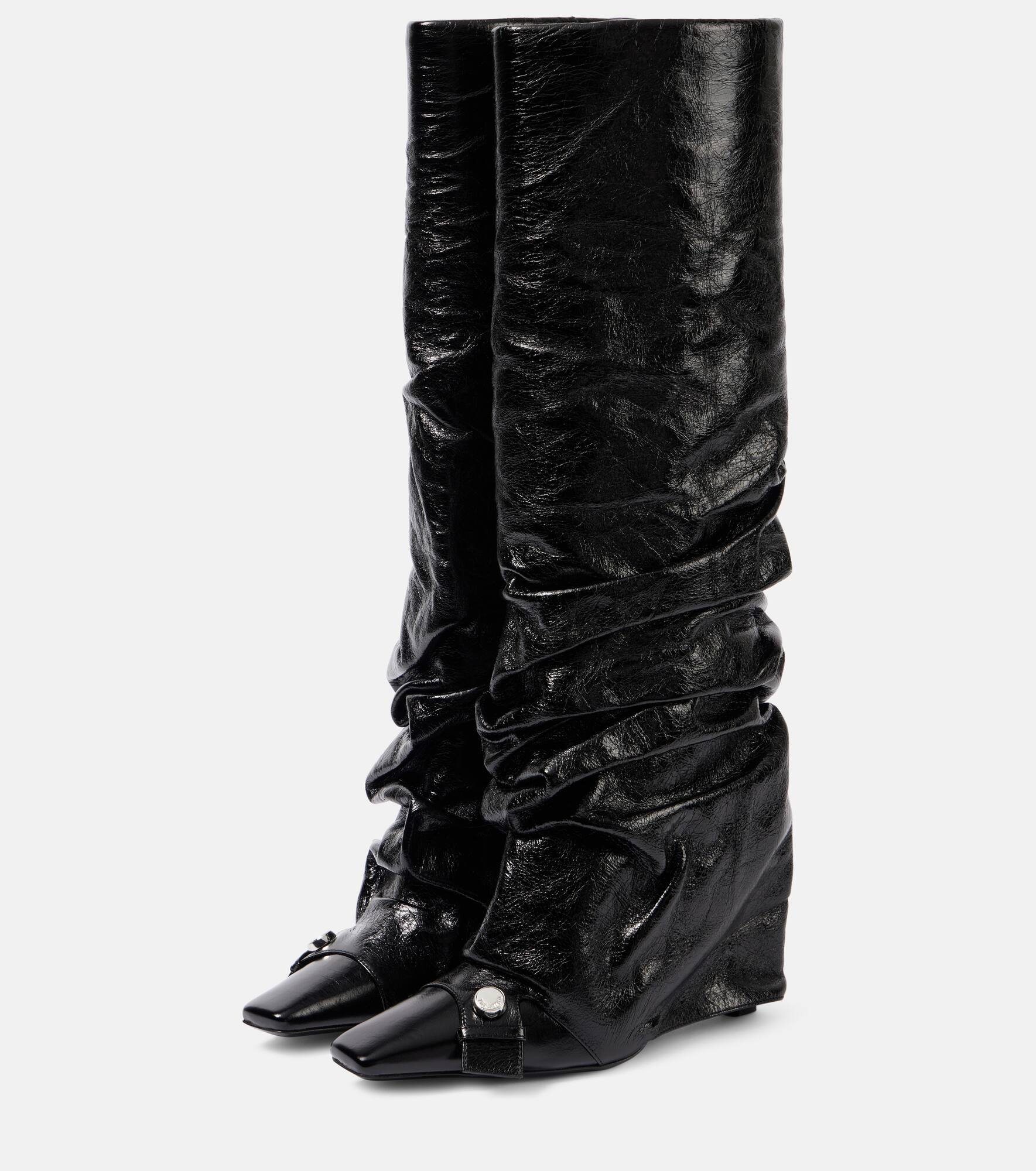 Juno 95 leather knee-high boots - 4
