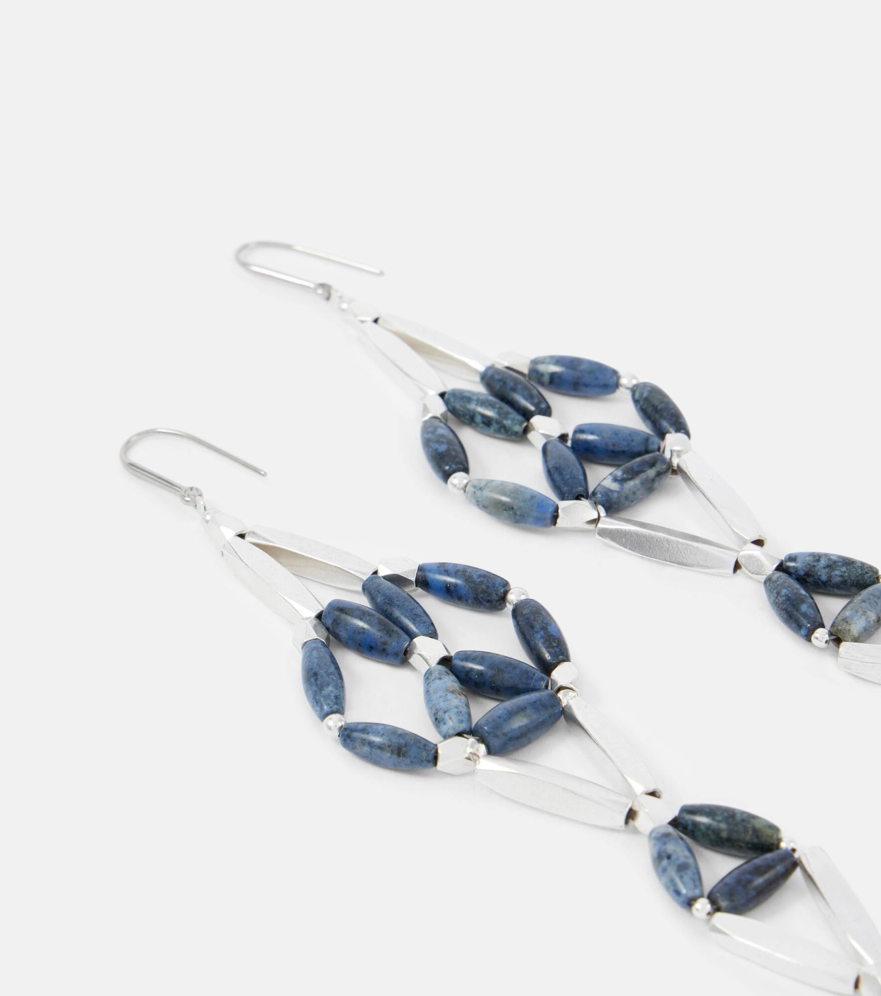 Beaded drop earrings - 4