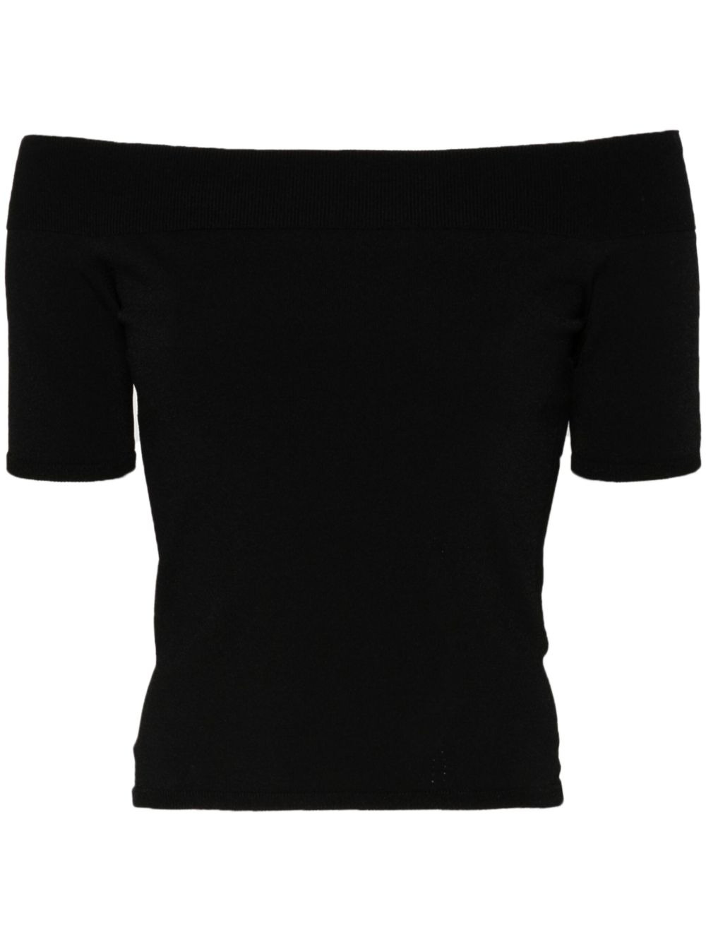 off-shoulder T-shirt - 1