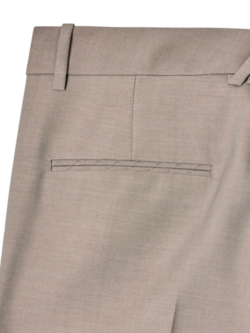wide-leg wool trousers - 5