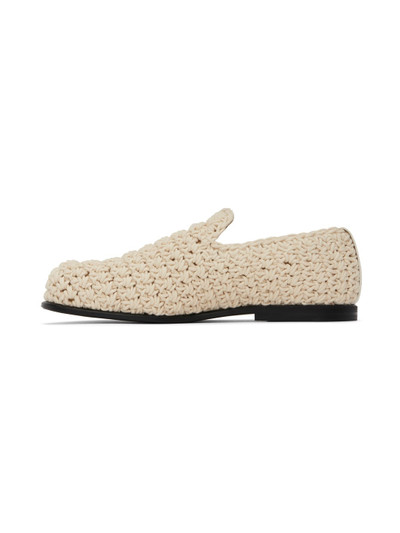 JW Anderson Off-White Crochet Loafers outlook