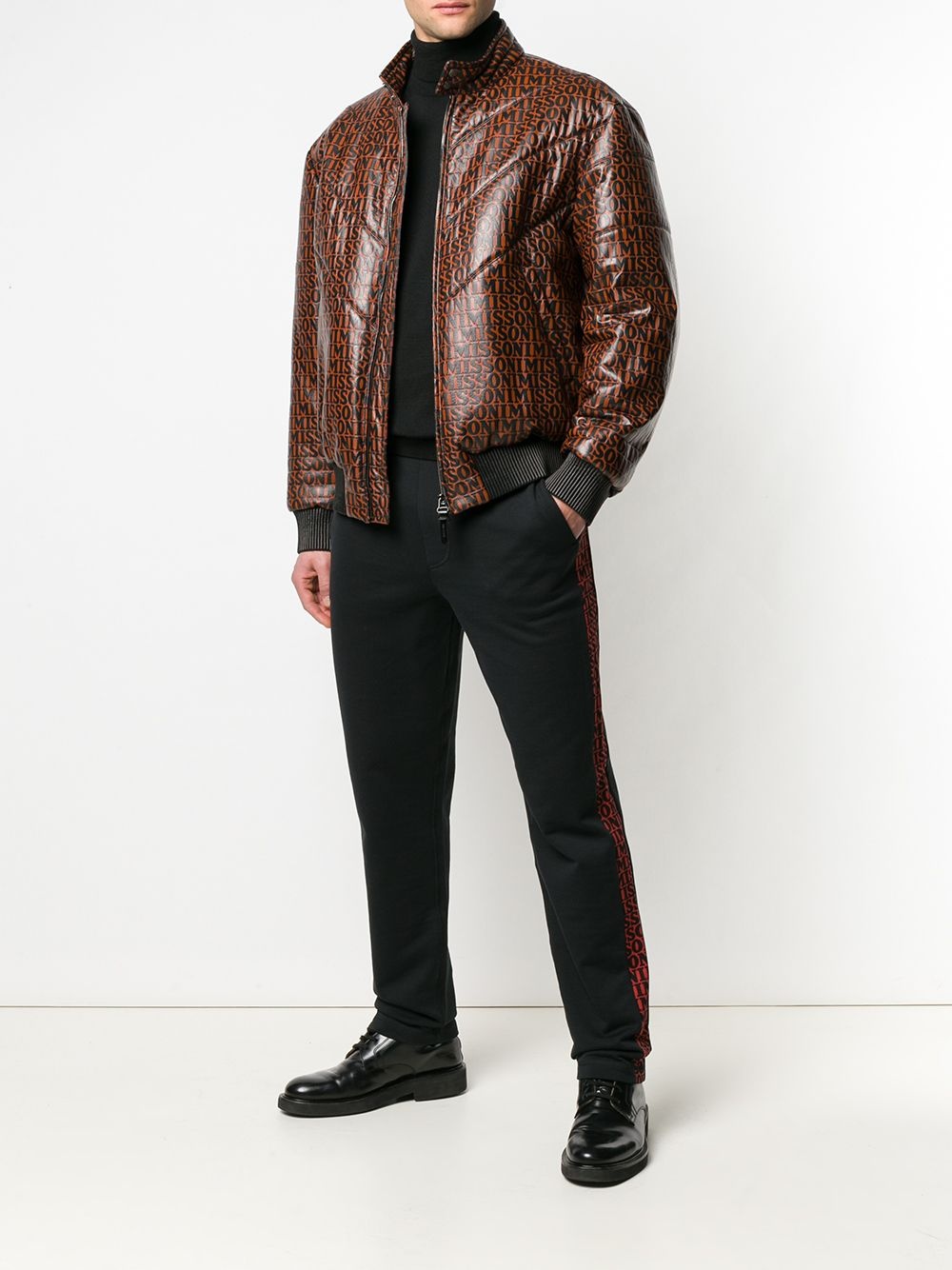 logo print bomber jacket - 2