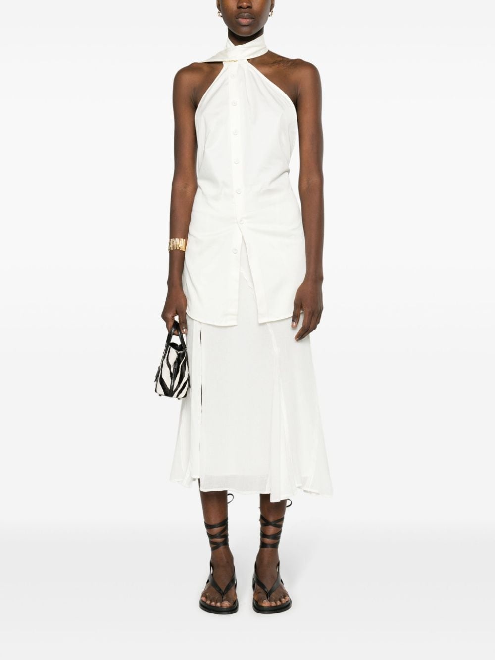 Dallas high-waisted midi skirt - 2