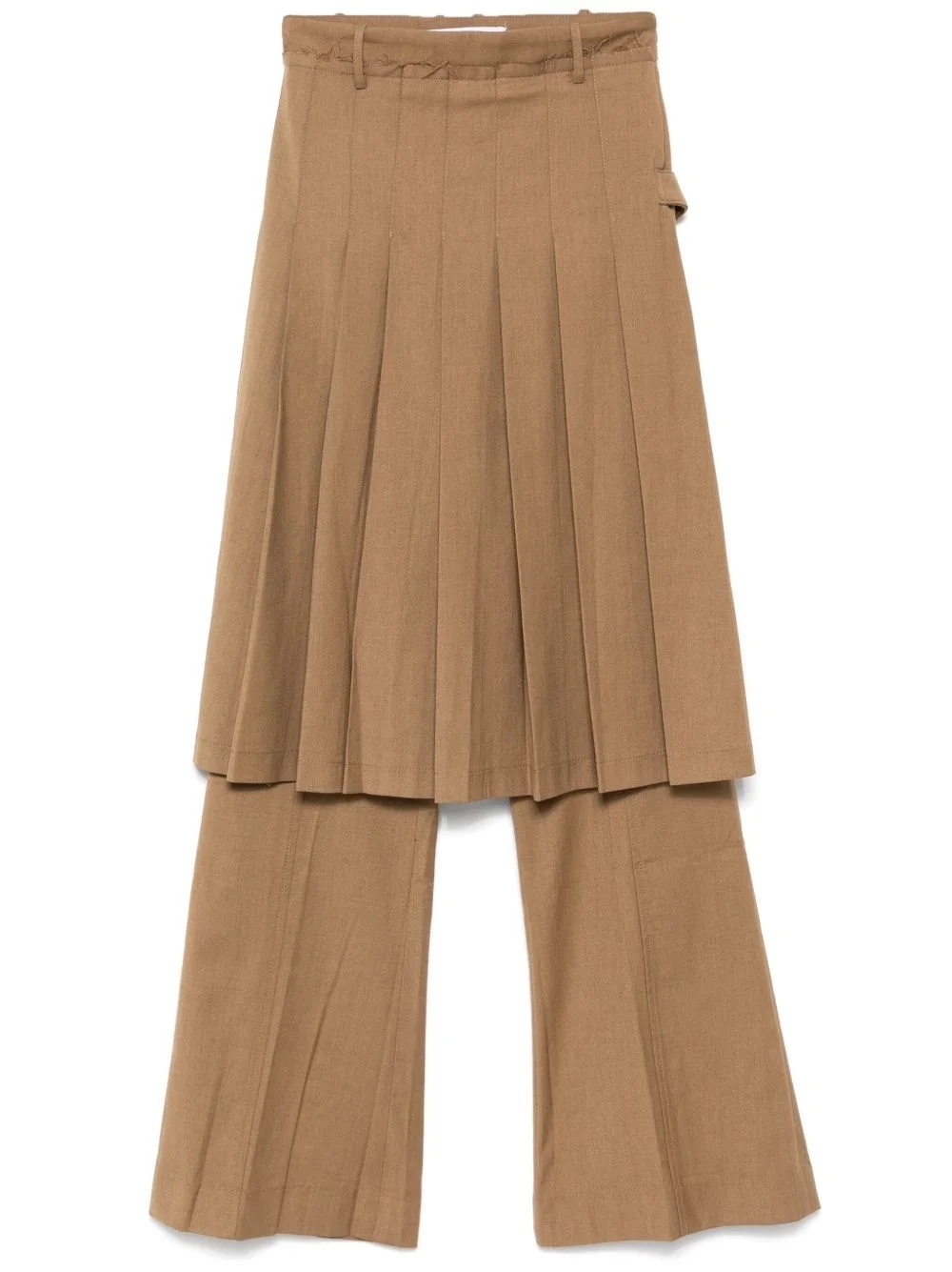 pleated skirt-trousers - 1