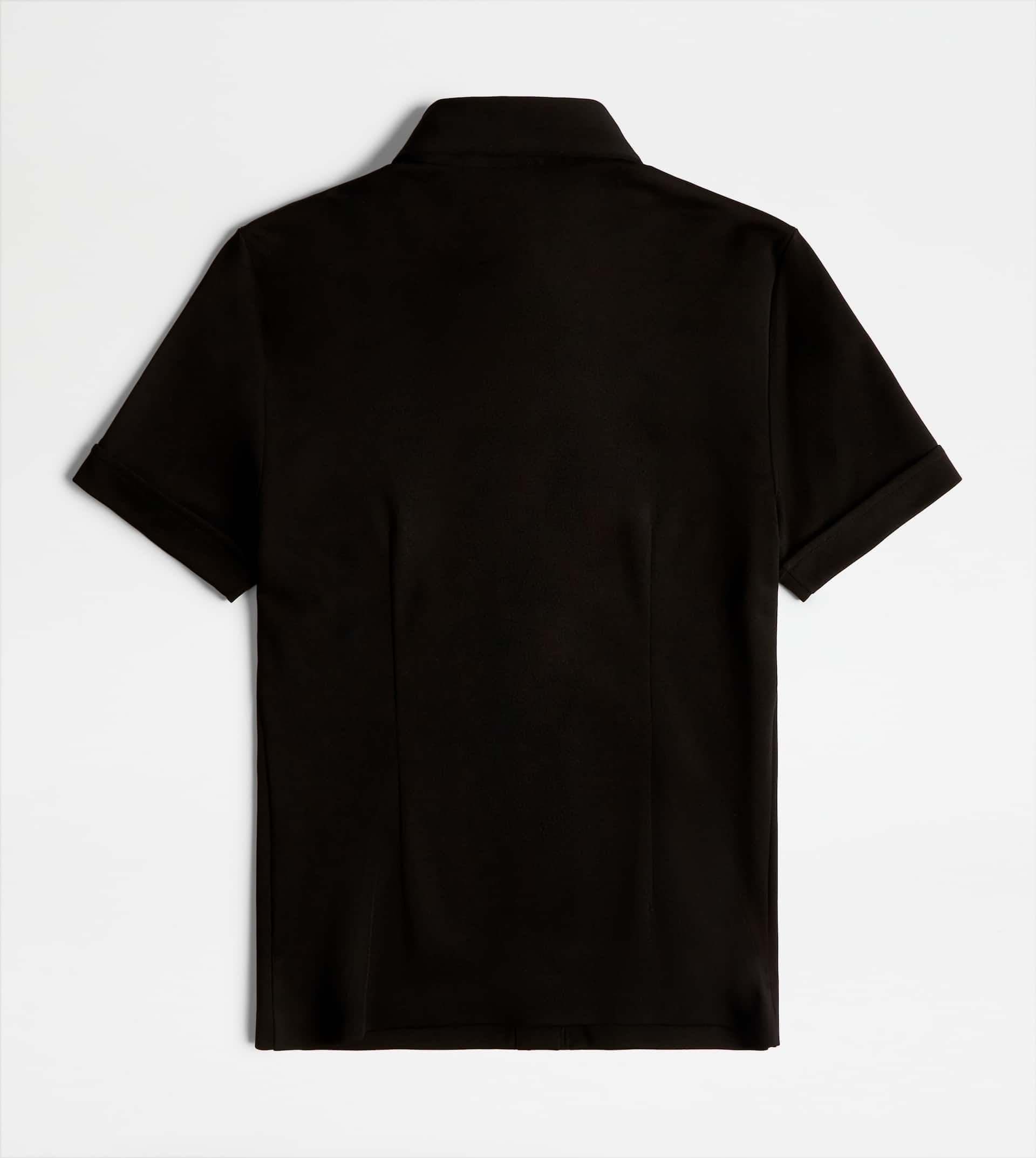 SHIRT IN JERSEY - BLACK - 2