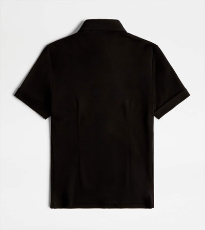 Tod's SHIRT IN JERSEY - BLACK outlook
