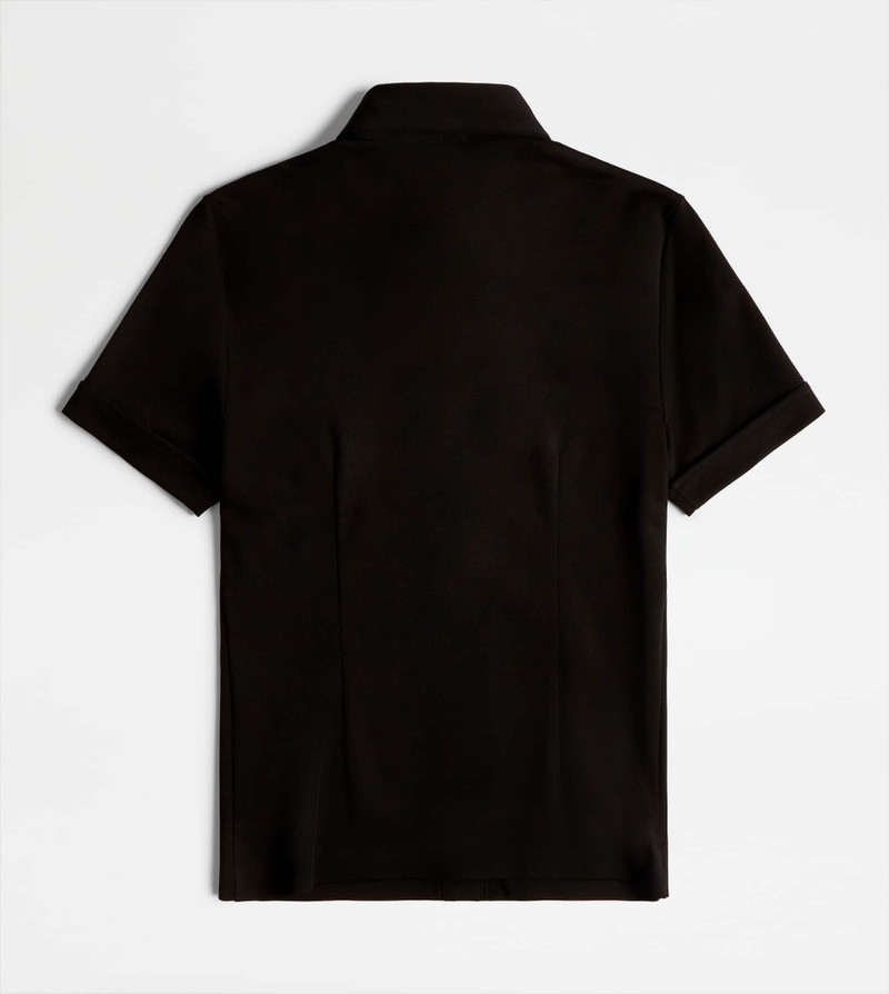 Tod's SHIRT IN JERSEY - BLACK outlook