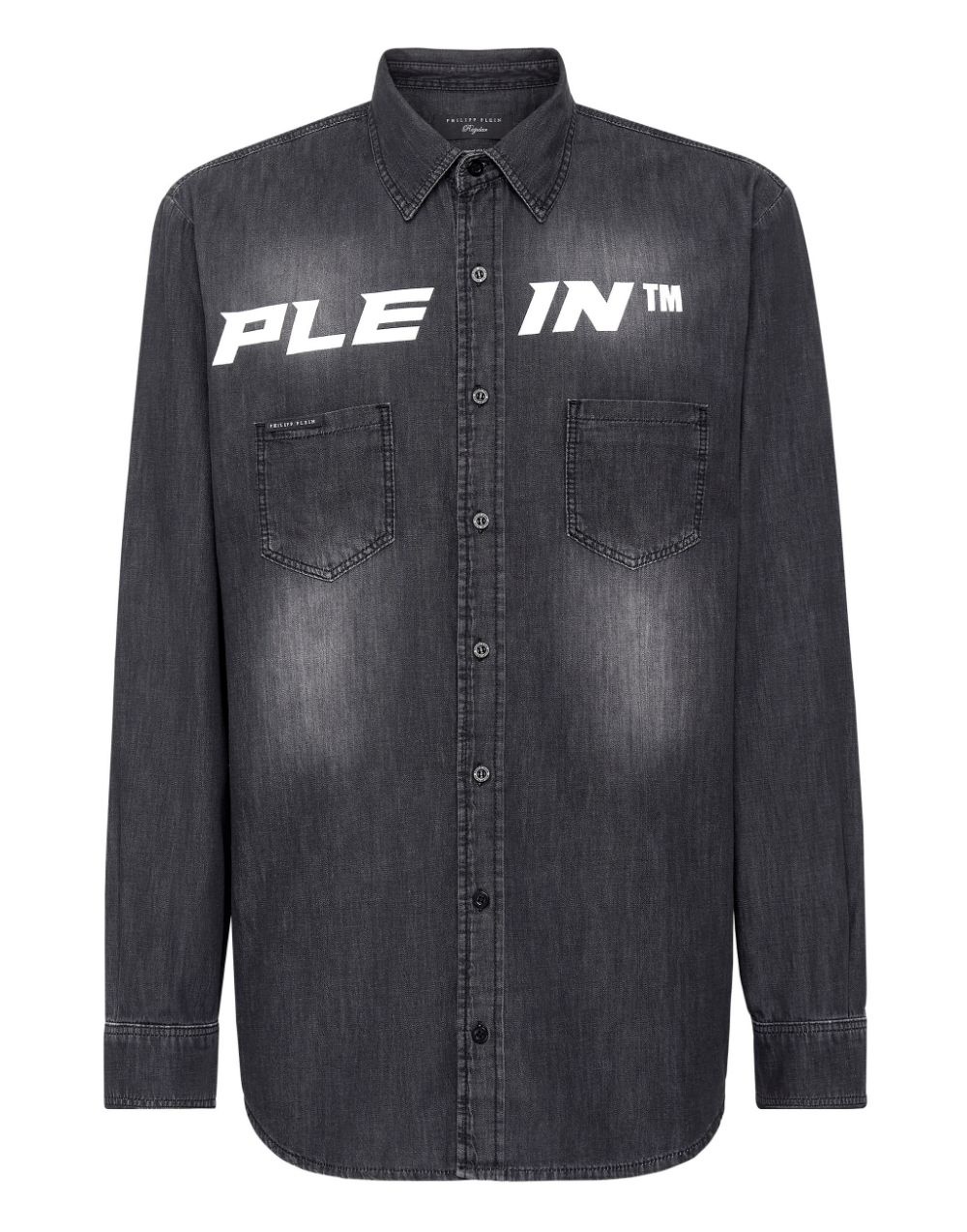 Plein™ logo denim shirt - 1