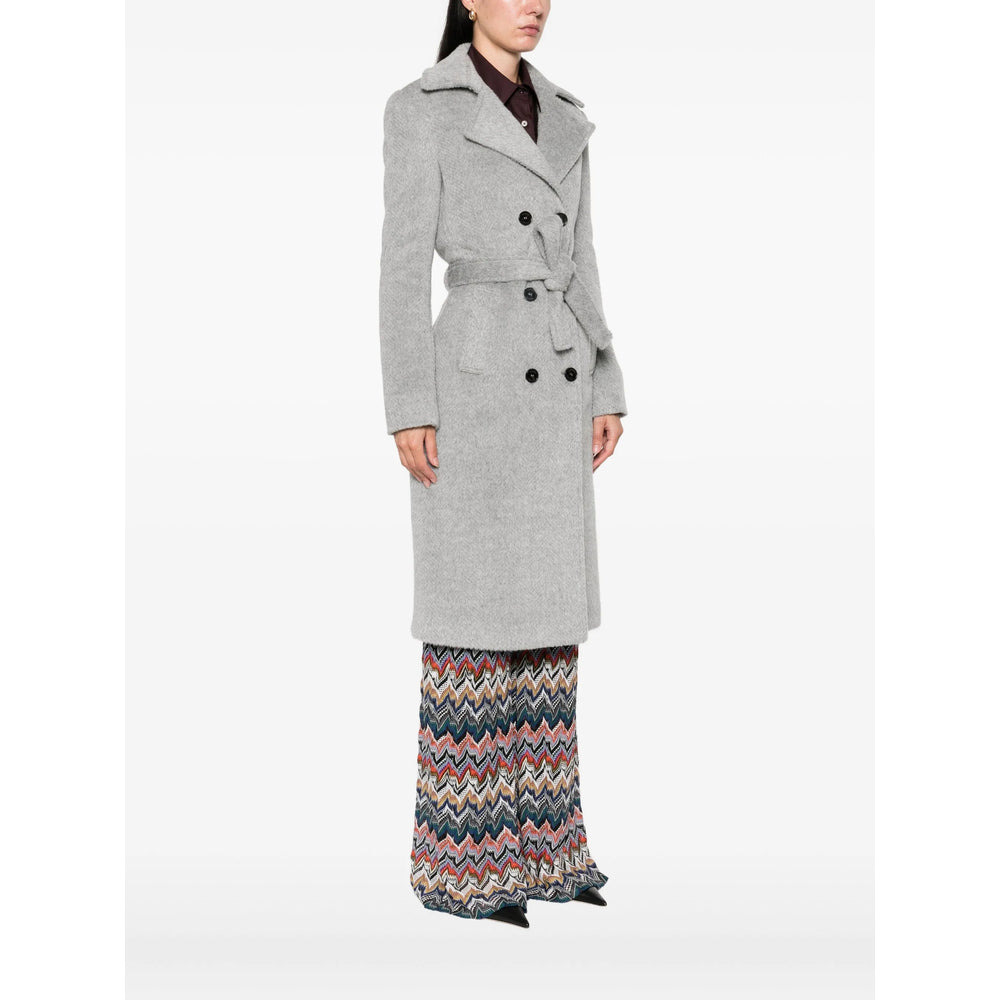Missoni Grey Coats - Double Breasted & Peacoats Women - 2