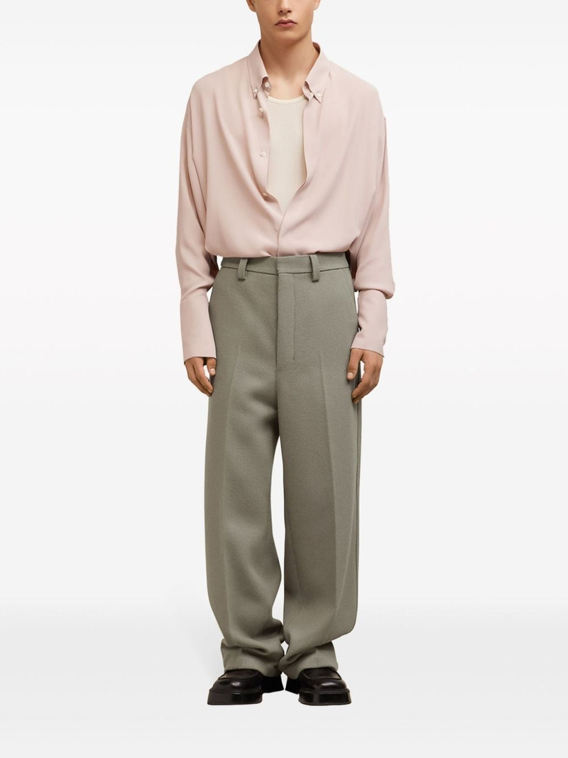 AMI Paris wide-leg knitted trousers outlook