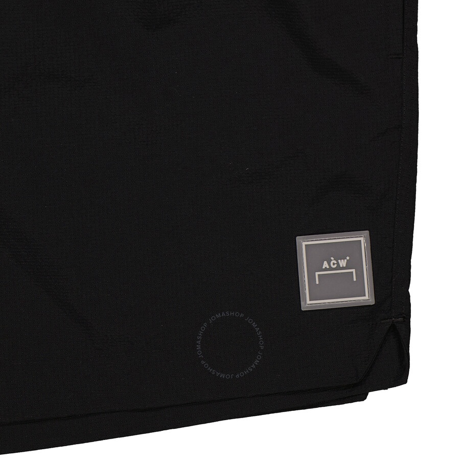 A Cold Wall Men's Black Essential Logo Patch Swim Shorts - 7