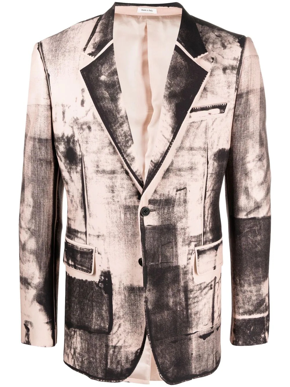 X-Ray print single-breasted blazer - 1