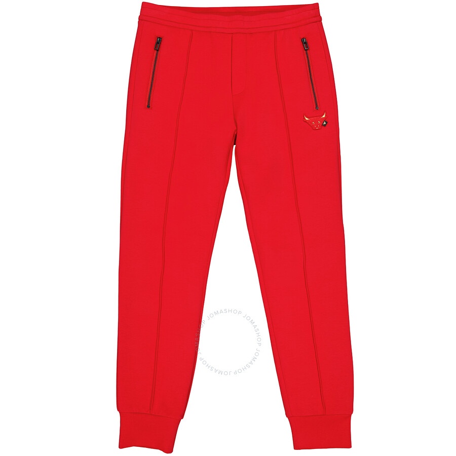 Emporio Armani Men's Red Cotton Sweatpants - 9