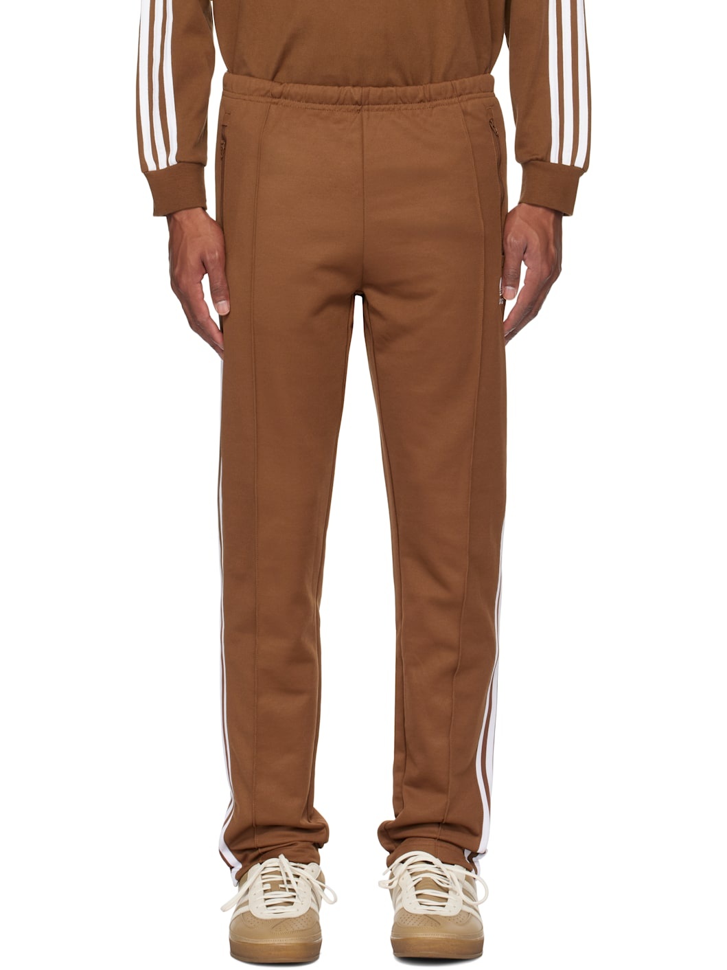 Brown Adicolor Classics Beckenbauer Track Pants - 1