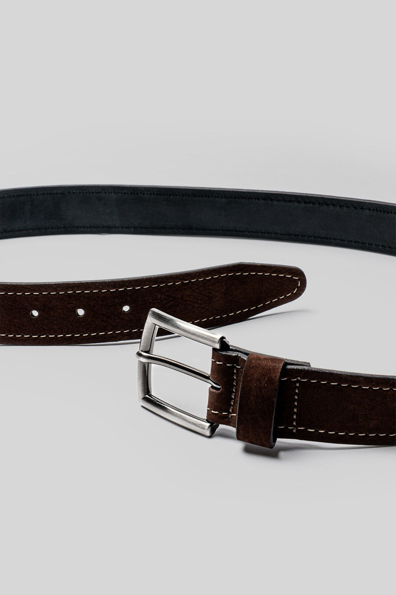 ROBERT BARAKETT Avalanche Leather Belt outlook
