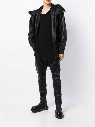 Julius straight-leg leather-look trousers outlook