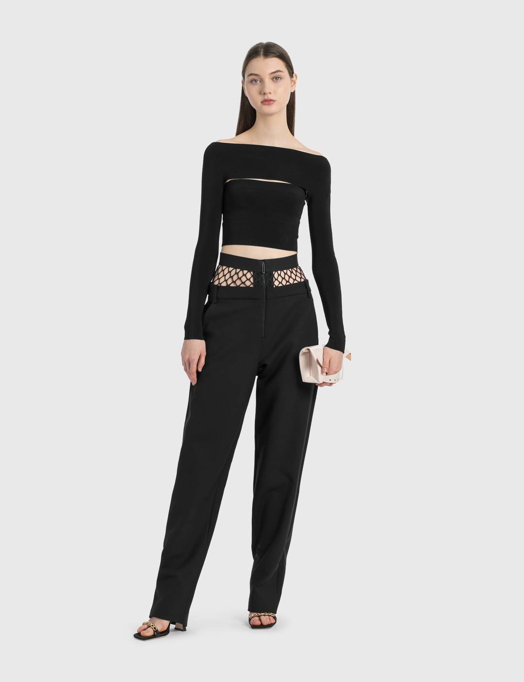 Fishnet Tailored Pants - 4