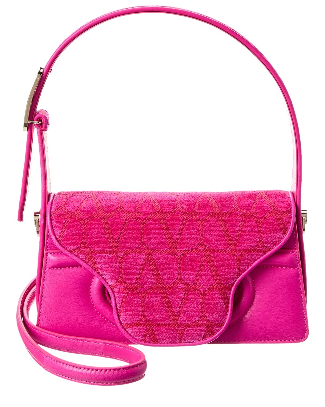 Valentino Toile Iconographe Le Grand Deuxieme Petite Leather Shoulder Bag - 1