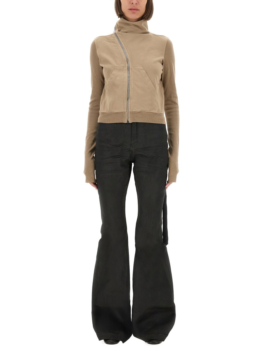 ZIPPERED "MOUNTAIN" SWEATSHIRT - 1