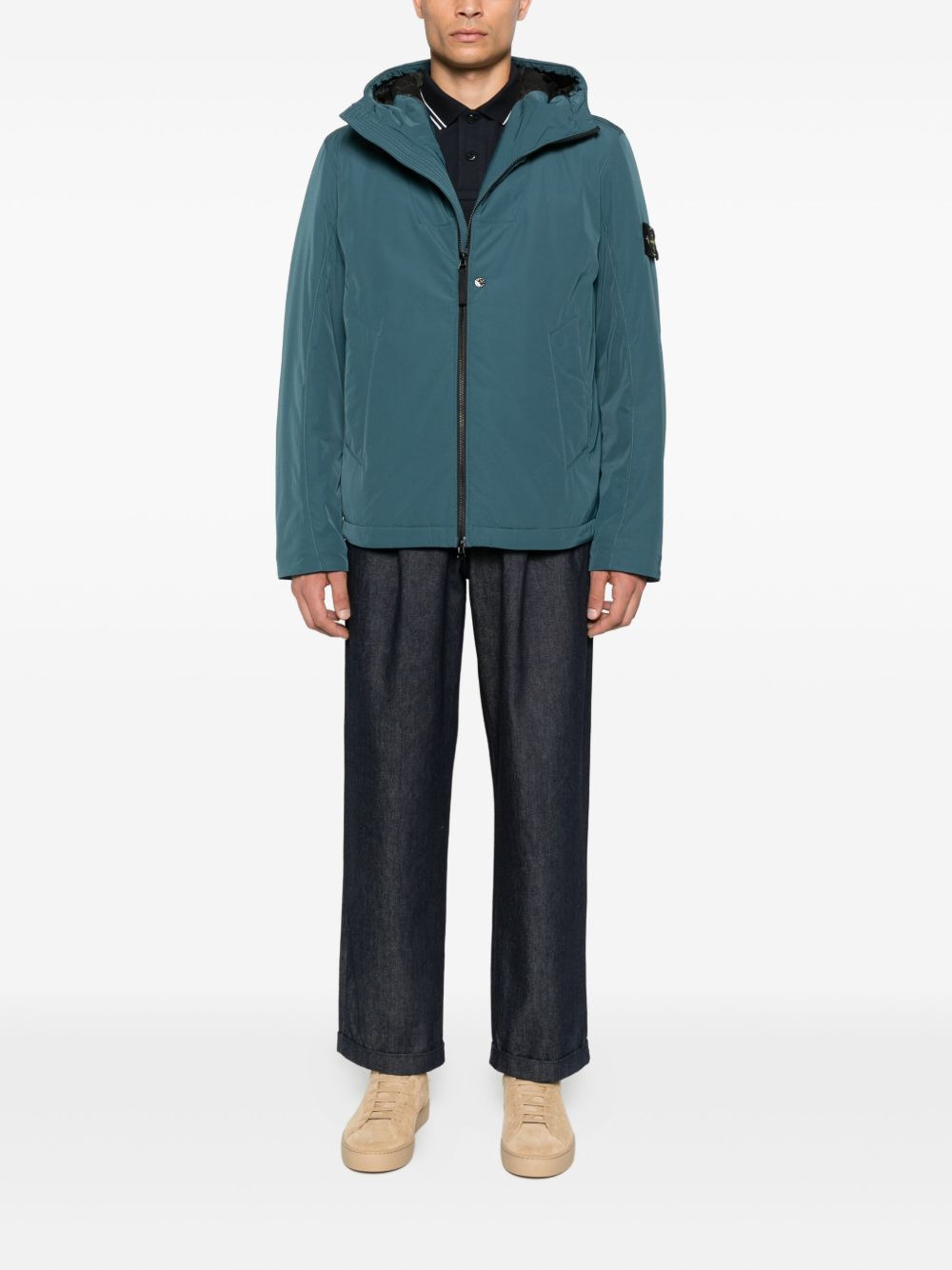 4100047 hooded zip-front jacket - 2
