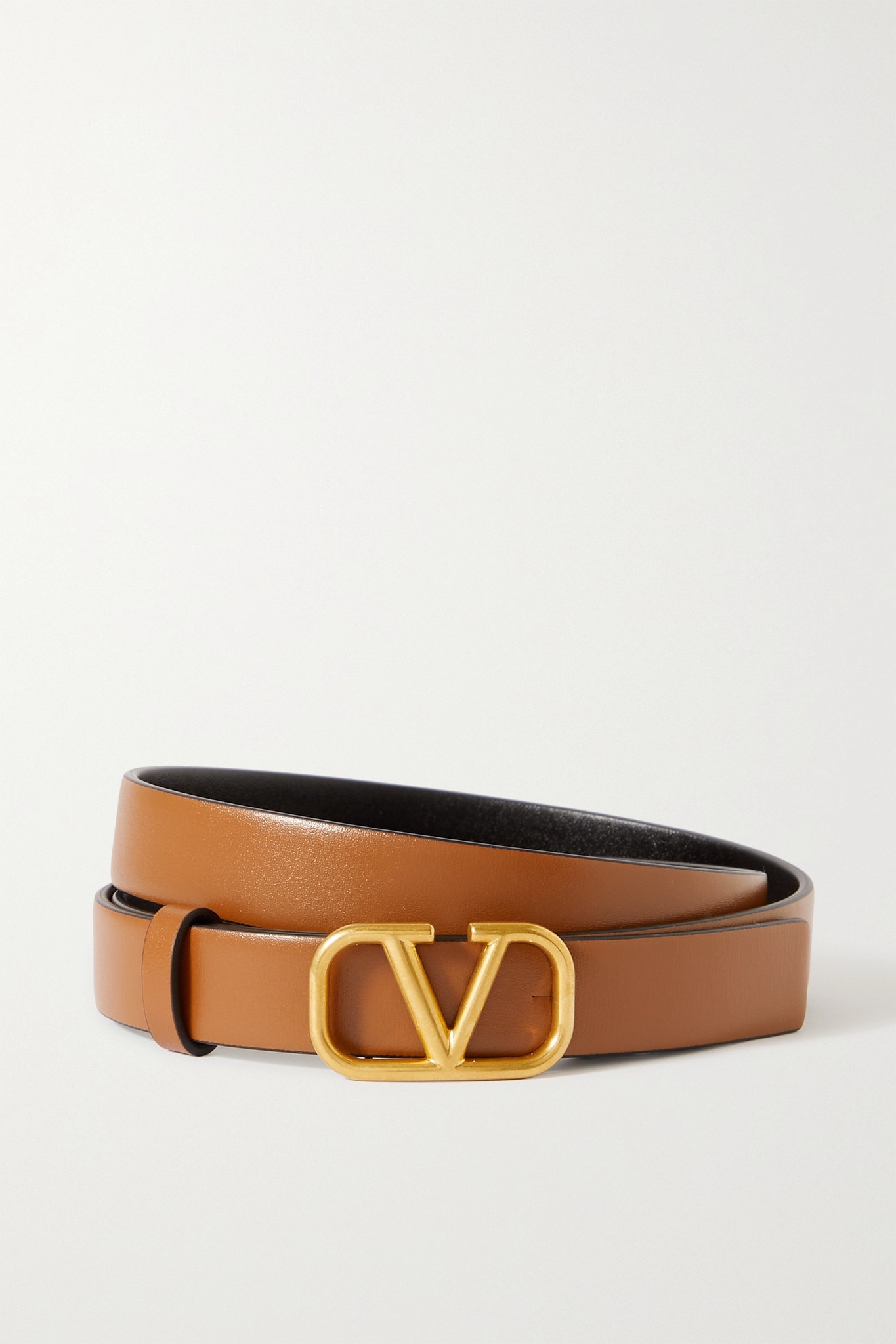 Valentino Garavani VLOGO reversible leather belt - 1