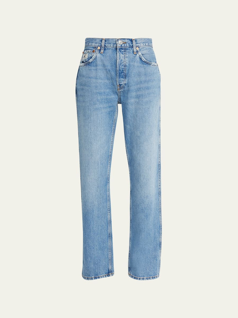 High-Rise Loose Rigid Straight-Leg Jeans 1