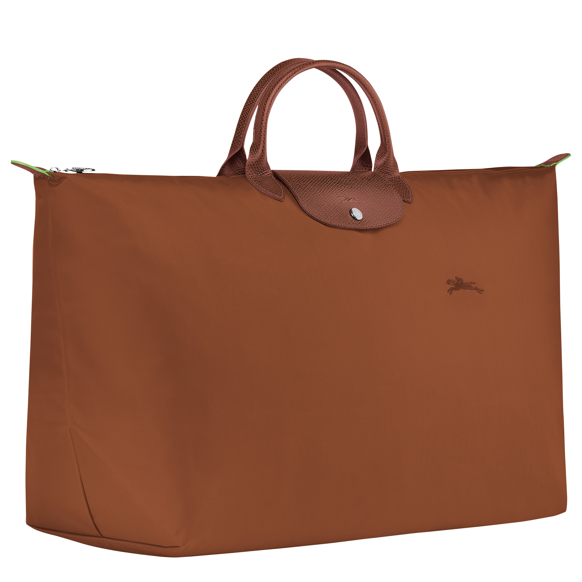 Le Pliage Green M Travel bag Cognac - Recycled canvas - 3