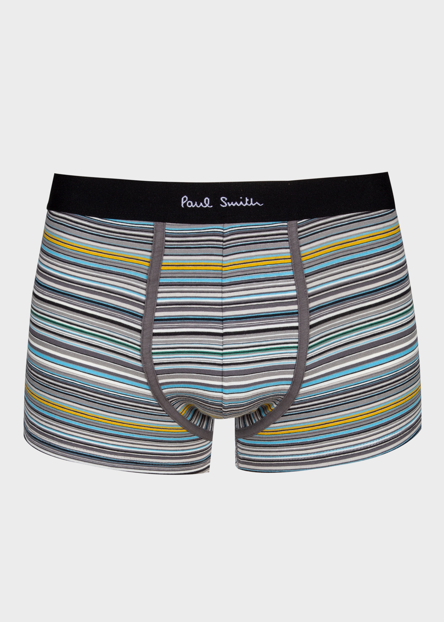'Signature Stripe' and Plain Boxer Briefs Five Pack - 7