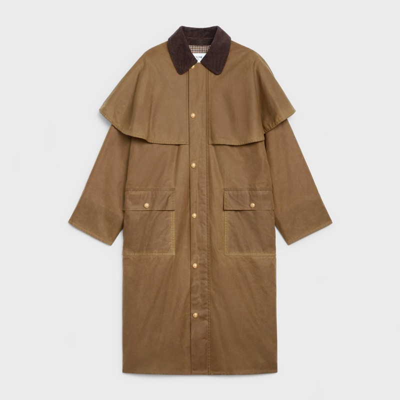 CELINE MACFARLANE COAT IN COATED COTTON outlook