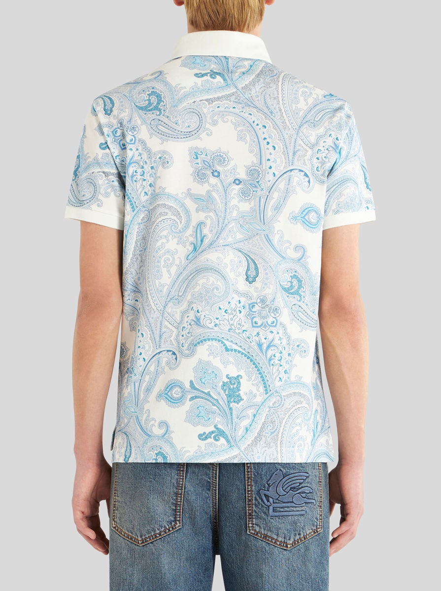 ORNAMENTAL PAISLEY POLO SHIRT - 4