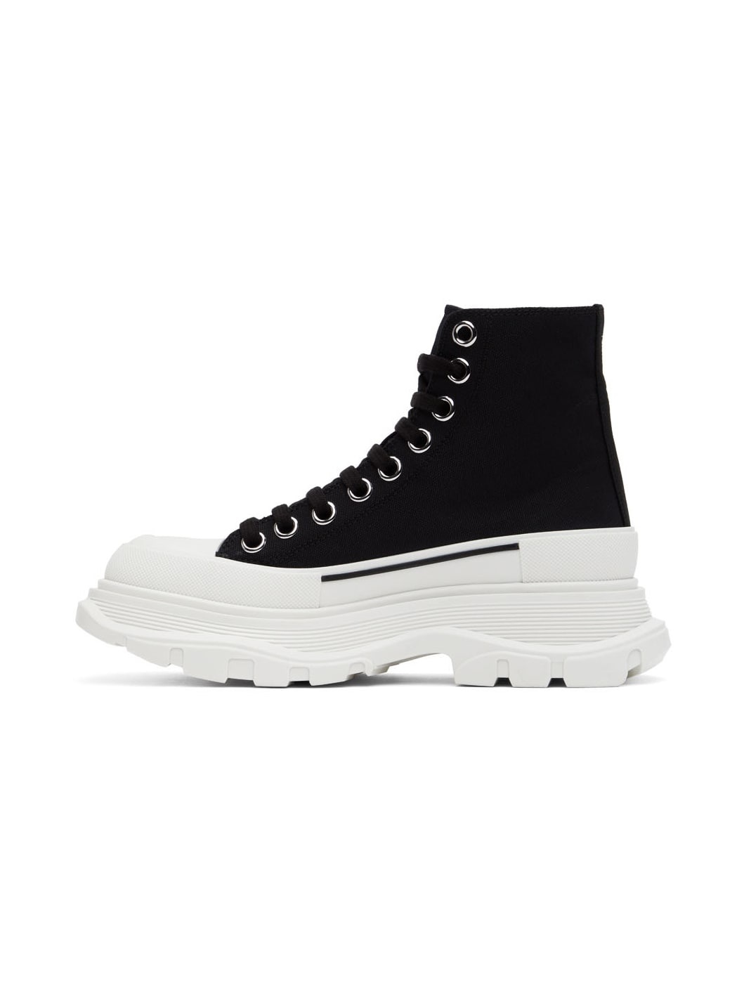 Black Tread Slick High-Top Sneakers - 3