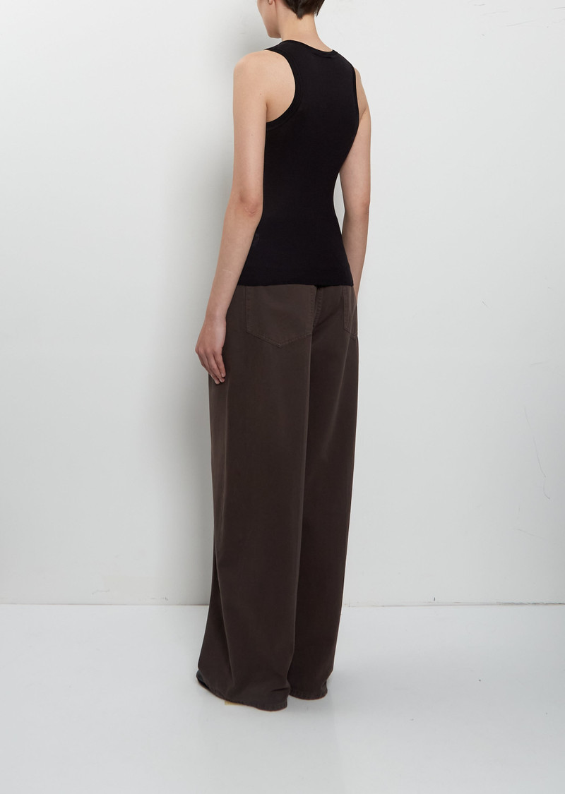 6397 Heirloom Knit Tank — Black outlook