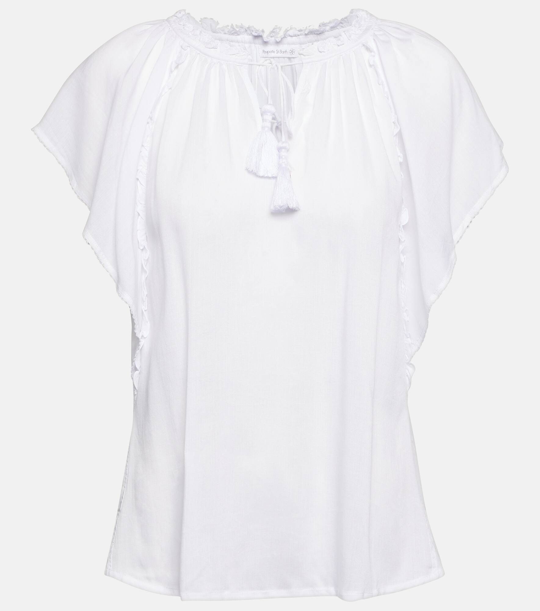 Elsa ruffle-trimmed top - 1