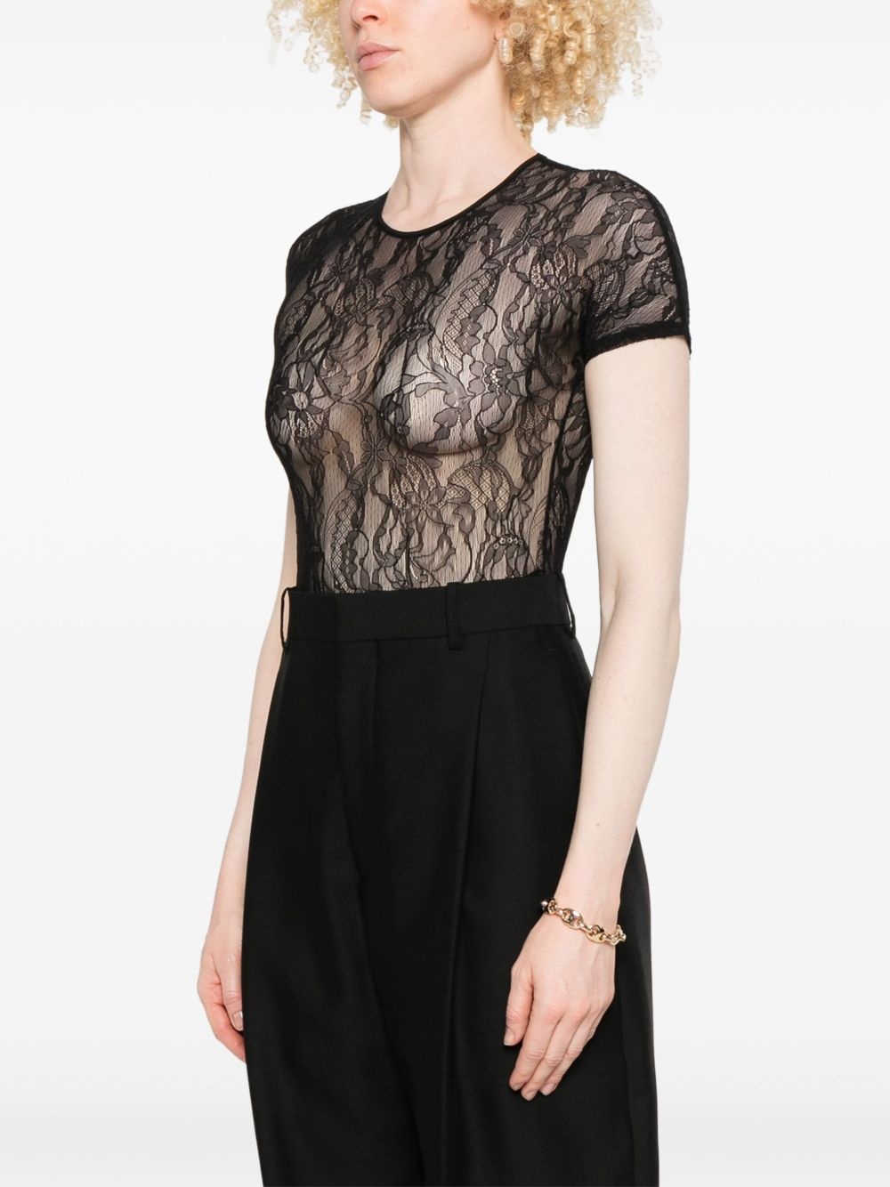 lace-detailing bodysuit - 3