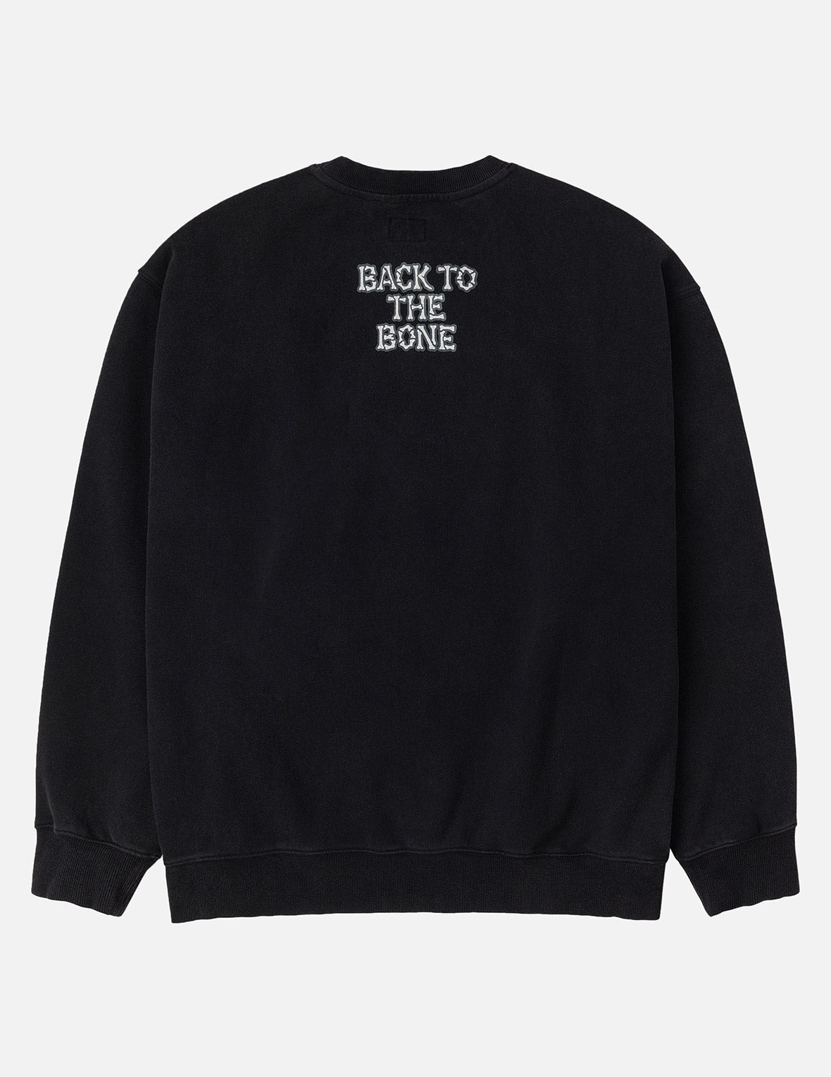 "Back to Bone" and Skull Print Fashion Fit Sweatshirt - 6