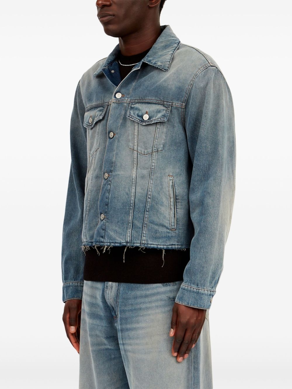 cotton denim jacket - 6